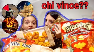 ASSAGGIAMO SNACK DI NATALE SPAGNOLI E DI HALLOWEEN Chi vincerà [upl. by Dix]