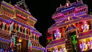 Thrissur pooram temple illumination work 2018 [upl. by Suiramed]