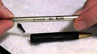 How to Refill a Mont Blanc Mechanical Pencil [upl. by Nesral507]