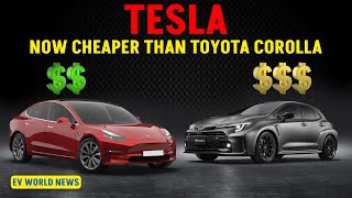 Tesla Prices Fall Below Average US Car Costs [upl. by Lait185]