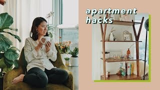 10 Small Apartment Decorating Hacks amp Tips [upl. by Nolur]