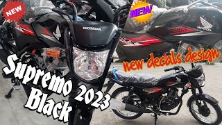 Pinaka Bagong HONDA SUPREMO 150 2023 BLACK Supremo2023 2023Supremo [upl. by Aibsel]