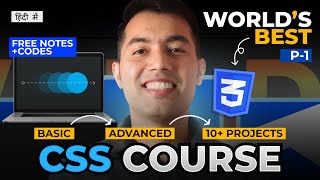 Complete CSS Tutorial for Beginners in Hindi 🎓 Free Notes amp Codes  Part 1 [upl. by Annoeik]