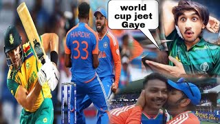 outstanding bowling and fielding 😳 big winner India 😡 India vs South Africa ICC t20 world cup 2024 [upl. by Haronid]