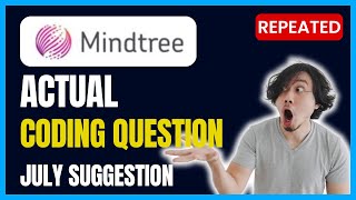 Mindtree Coding Questions 2024  LTI  UBK Anna [upl. by Aicxela]