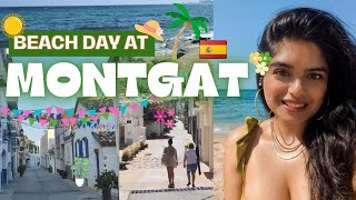 BEACH DAY AT MONTGAT  Spain Dairies  Tanya Misquitta summer barcelona beachday [upl. by Lilas]