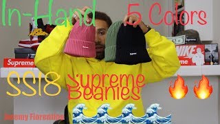 Unboxing Supreme SS18 Overdyed Ribbed beanies ReviewLegit Check [upl. by Ryon]