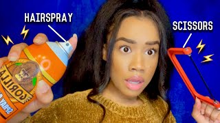 ASMR Fast amp Aggressive Haircut Roleplay With The Wrong PropsFast Roleplay [upl. by Hesoj]