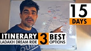 Itinerary For Ladakh Ride  15 Days 3 Routes [upl. by Eanat]