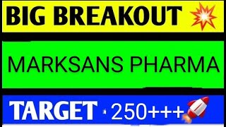 MARKSANS PHARMA SHARE LATEST NEWS TODAYMARKSANS PHARMA SHARE TARGETMARKSANS PHARMA SHARE ANALYSIS [upl. by Elia]