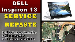 HOW TO Repaste  Clean DELL Inspiron 13 7000 series SERVICE [upl. by Itida70]