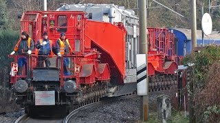 Durch Hamburg auf 32 Achsen Trafotransport über GuB [upl. by Yanal388]