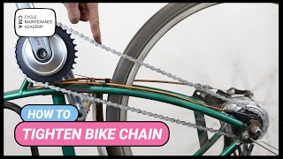 How To Tighten Bike Chain [upl. by Alahsal756]