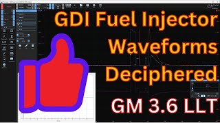 Picoscope 2204a backprobe ECM to collect GDI injector waveform GM 36 LLT injectors under manifold [upl. by Ellerrad371]