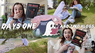 SUMMERWEEN Days 1  2 VLOG 👻  Ghoul Summer music video reading a new favorite horror book [upl. by Peh]