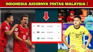 Timnas Indonesia Akhirnya di ATAS Malaysia Pada Ranking FIFA 2024 [upl. by Ardnic742]