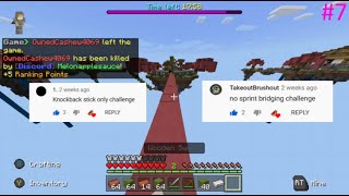 Lifeboat Bedwars Part 7 Doing Challenges Minecraft Xbox [upl. by Modeerf315]