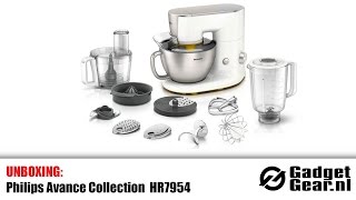 Unboxing Philips Avance Collection Keukenmachine HR7954 [upl. by Neirod993]