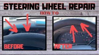 DIY Steering Wheel Repair  How to fix your steering wheel [upl. by Aihsekyw473]