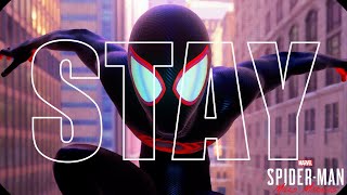 quotThe Kid LAROI Justin Bieber  STAYquotMV HomageMarvels SpiderMan Miles Morales [upl. by Lela]