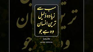 Zaleel Ensan  Best Urdu Quotes  Golden Words in Urdu UrduQuotes GoldenWords shorts [upl. by Tergram]