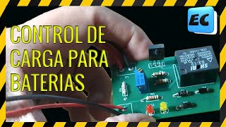 CONTROL DE CARGA PARA BATERIAS DE AUTO Y SOLARES MUY FACIL [upl. by Germaine]