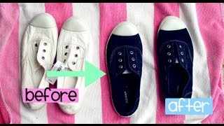 HOW to DYE your SHOES EASIEST WAY [upl. by Stevana408]