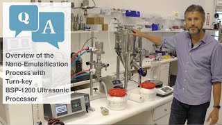 Overview of the NanoEmulsification Procedure with BSP1200 Ultrasonic Processor and NanoStabilizers [upl. by Harriott993]