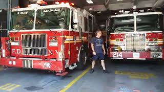 FDNY FIREHOUSE TOUR EPISODE 10 FDNY Tower Ladder 111 and FDNY Engine 214 Nut House [upl. by Shotton715]