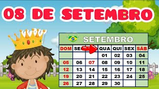 CALENDÁRIO DIA 08 DE SETEMBRO DE 2021 [upl. by Enylhsa360]