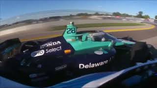 2024 Indycar Milwaukee Race 1  2 Josef Newgarden amp 28 Marcus Ericsson Crash Onboard [upl. by Gonick]