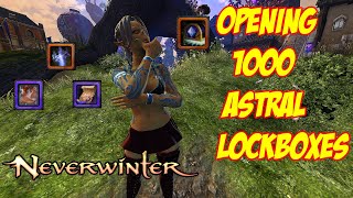 Neverwinter Mod 22  Opening 1000 Astral Lockboxes How Many Boots I Got NEW Rewards Northside [upl. by Gareri]