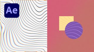 After Effects Wavy Line Background amp Texture Tutorial [upl. by Walworth]