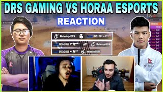 Cr7 Horaa amp Ansh YT Reacts to DRS Gaming vs Horaa Esports 😱 DRS Delta 1v2 Horaa Esports [upl. by Clova487]