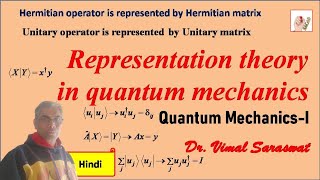 Representation theory in quantum mechanics  L12  Quantum mechanics [upl. by Setiram]