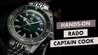 Handson Rado Captain Cook Review in Green [upl. by Niac171]