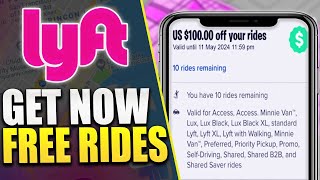 How I get FREE Lyft Rides 100 Ride Credits➡️ FREE Lyft Promo Codes for New AND Existing Riders [upl. by Ellersick644]