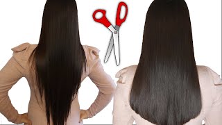 ¿Cómo cortar el cabello Recto y en V tu misma DIY Corta el cabello fácil tu mismo [upl. by Roth]