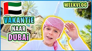 VOOR HET EERST OP VAKANTiE iN DUBAi  Weekvlog 17  Luan Bellinga 167 [upl. by Daley]