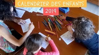 Le calendrier des enfants 2019  poutre du temps à colorier [upl. by Oicnaneb]