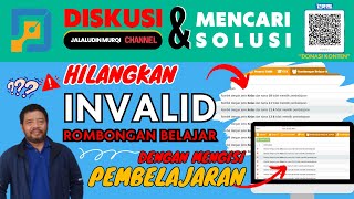 dapodik2024  MENGHILANGKAN INVALID ROMBONGAN BELAJAR  MENGISI PEMBELAJARAN SESUAI KURIKULUM [upl. by Akir841]