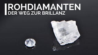 Rohdiamanten  So sehen ungeschliffene Diamanten aus [upl. by Yrhcaz]