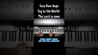 Joy to the World The Lord is come jazzpiano pianosheetmusic [upl. by Ingrim]