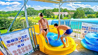 🤯 Crazy Up Hill WaterSlide at Sárvári Gyógy és Wellnessfürdő [upl. by Geithner]