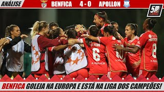 🔴 BENFICA 40 APOLLON 🔵 Futebol Feminino ● BENFICA ESTÁ NA FASE DE GRUPOS DA LIGA DOS CAMPEÕES [upl. by Einttirb]