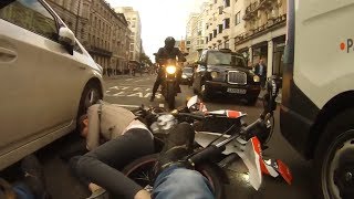 UK Stupid Drivers and Near Misses vs Bikers 25 [upl. by Ardnosal]