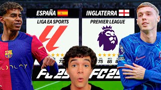 ¡LIGA EA SPORTS vs PREMIER LEAGUE en FC 25 [upl. by Atsirc]