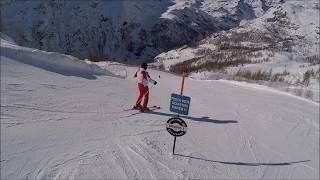 Pista Jolanda nera e rossa Gressoney la Trinitè Ao [upl. by Adnahsor513]