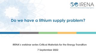 Do We Have a Lithium Supply Problem [upl. by Bel]