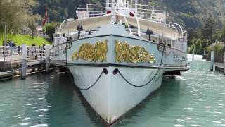 Paddle Steamer Blumlisalp on Lake Thun 15 09 17 [upl. by Bigler468]